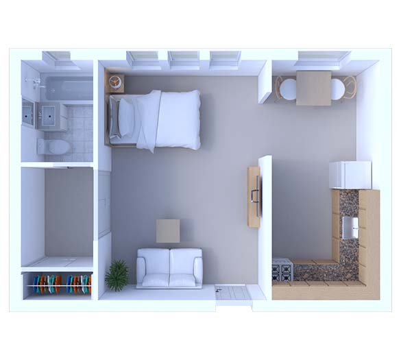 Studio Floor Plan S3