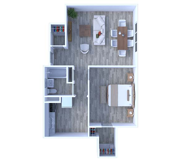 1 Bedroom Floor Plan A4