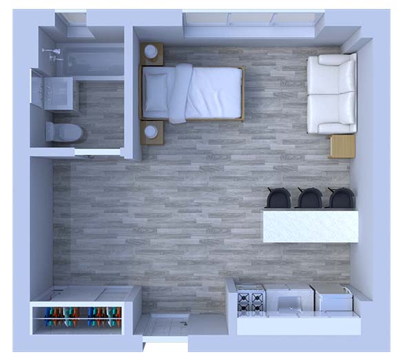 Studio Floor Plan S3