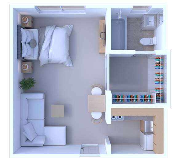 Studio Floor Plan S3