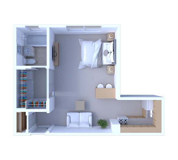 Studio Floor Plan S5