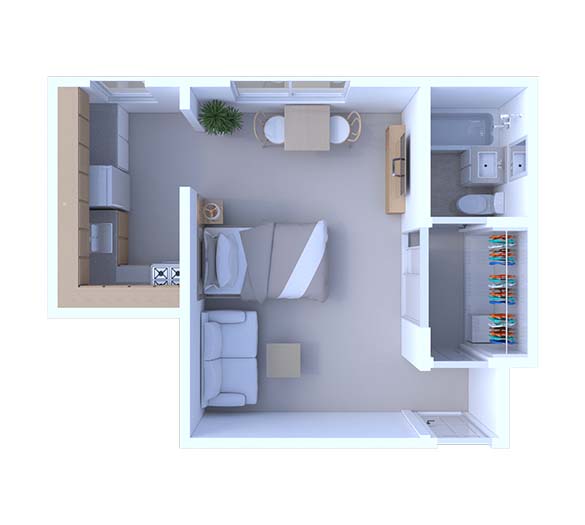 Studio Floor Plan S6