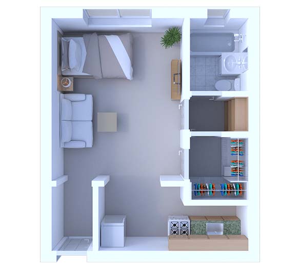 Studio Floor Plan S2