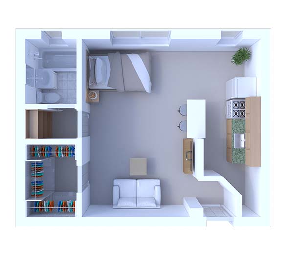 Studio Floor Plan S3