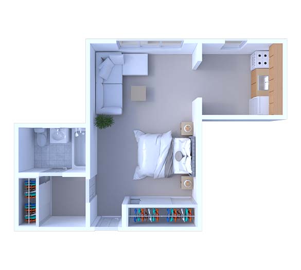 Studio Floor Plan S2