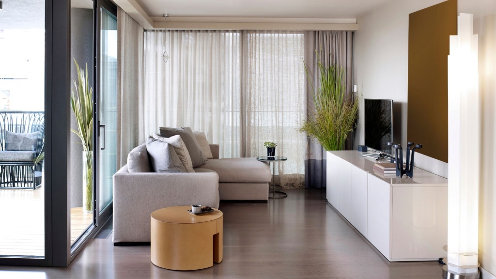 Image of the inside of a minimalistic furnished apartment